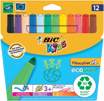 Bic Kids Viltstift Visacolor XL Ecolutions